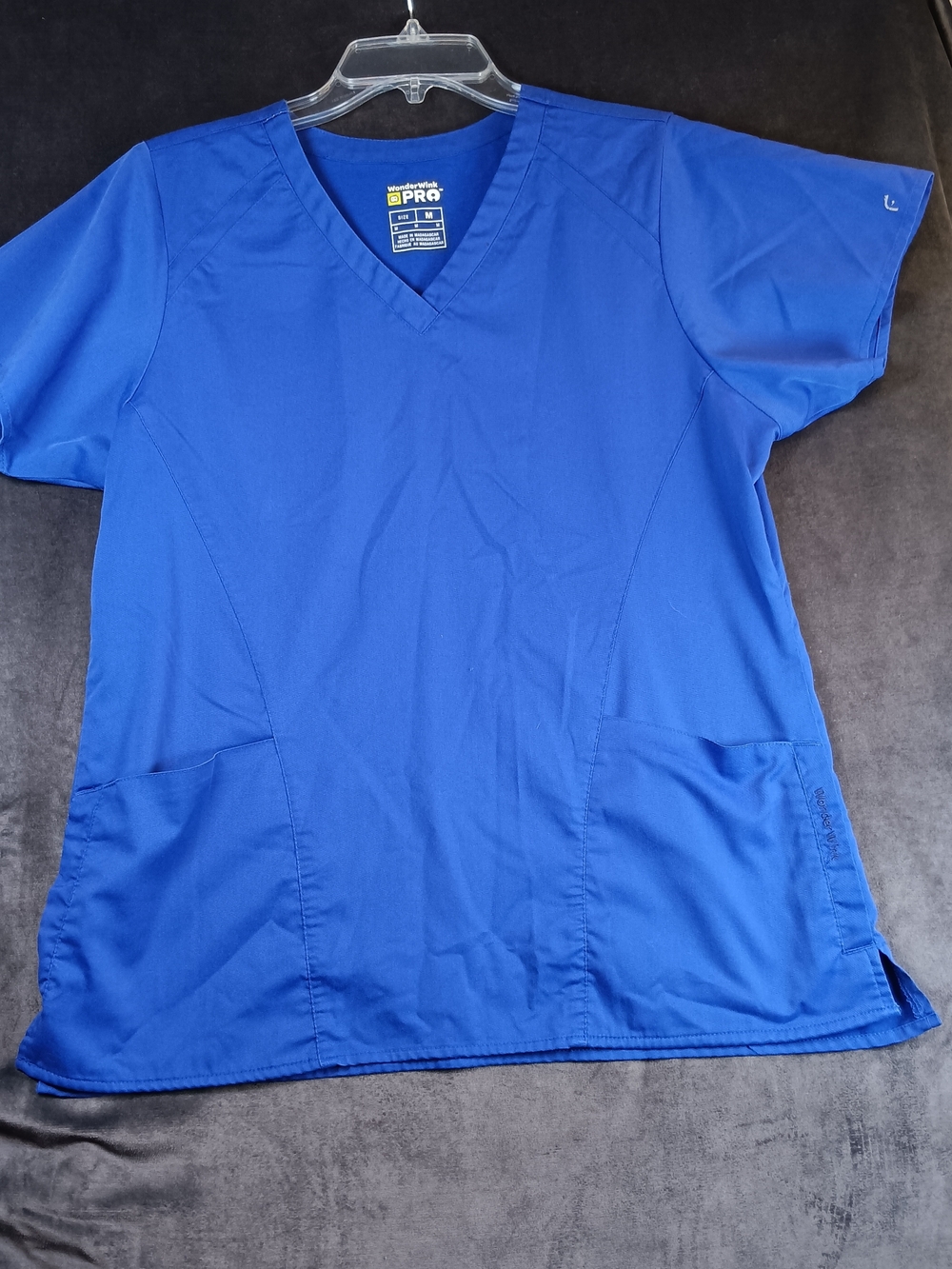 WonderWink Pro V-Neck Scrub Top in Royal Blue